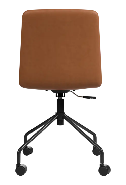 ARCA MOVE BLACK, židle kancelářská, ekologická kůže cappuccino